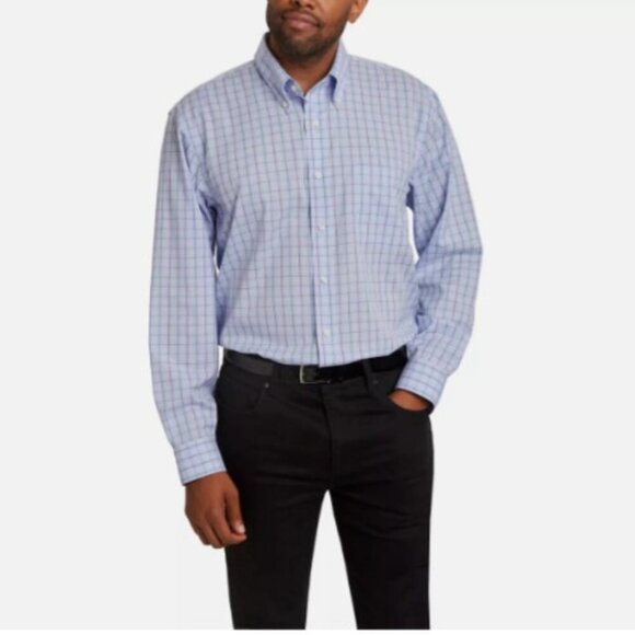 NWOT Kirkland Signature Mens 15.5-32/33 Traditional Fit Non-Iron Dress Shirt - Picture 1 of 7